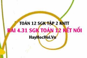 Bài 4.31 SGK Toán 12 tập 2 Kết nối tri thức: Bài toán thực tế về quãng đường